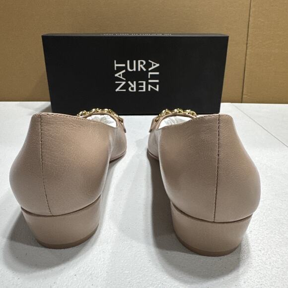 Naturalizer Becca Flat Warm Fawn Tan Leather Shoes Sz 9.5W Slip On H7019L6251 - Picture 4 of 12